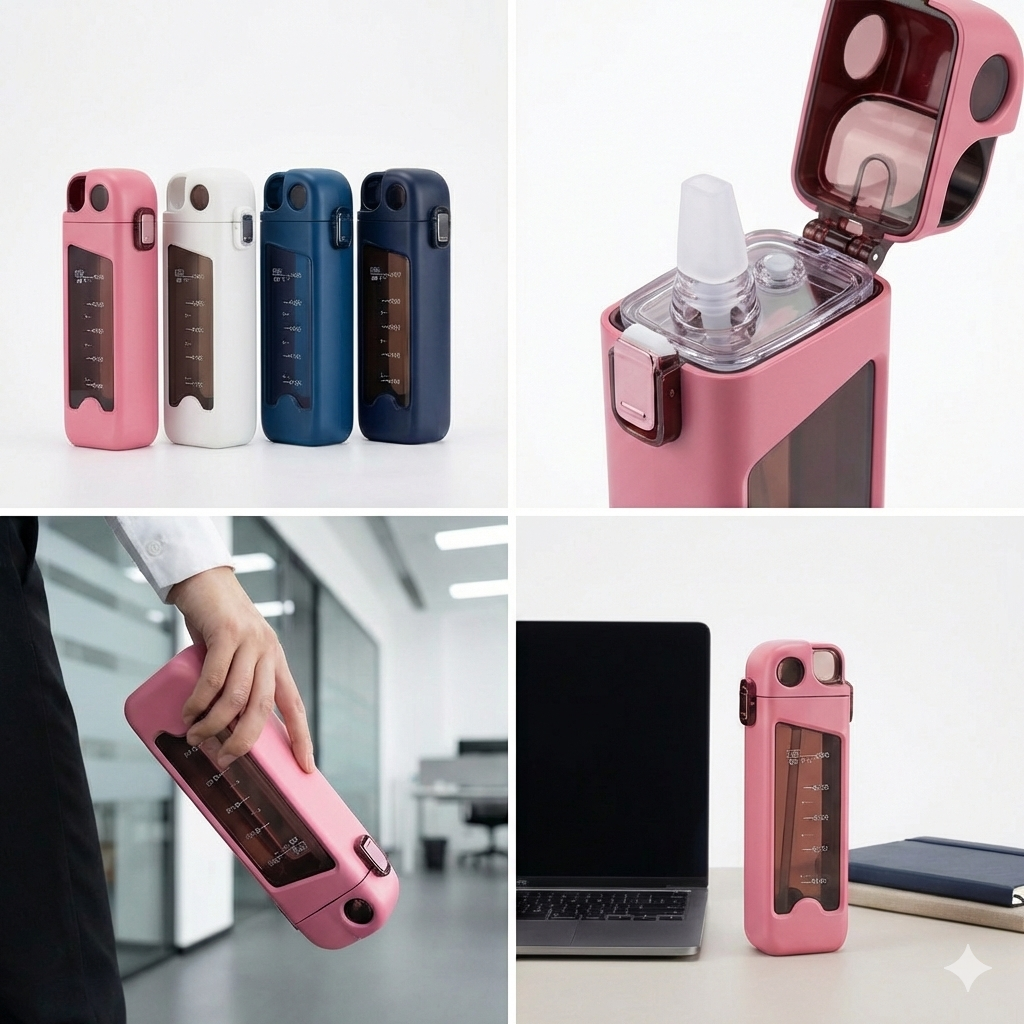 Dimazo Premium BPA-Free Water Bottle – Sleek, Leak-Proof & One-Click Open (700ml/Portable)